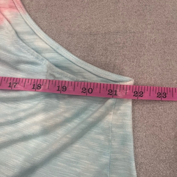 ❤️2/$30❤️[3/3X]Torrid Super Soft High Neck Babydoll Tank Pink Tie-Dye Top - Picture 7 of 9
